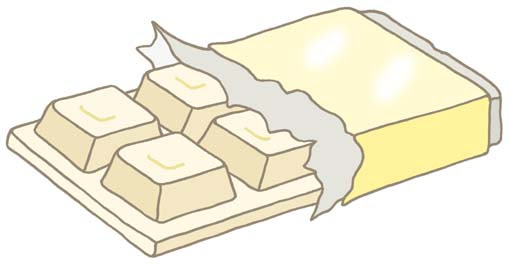料理 お菓子 食材の無料イラスト チョコレート ホワイトチョコレート チョコ ショコラ お菓子