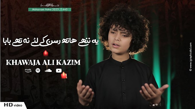 SINA SAY APNE SAKINA KA HAAL TO DAIKHO Lyrics - KHAWAJA ALI KAZIM NOHA 2023 1445