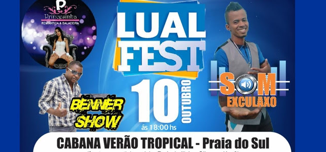 LUAL FEST NA PRAIA DO SUL dia 10