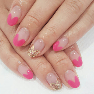 ピンクハートフレンチ ネイルサロン Nailcollection浅草 蔵前 御徒町
