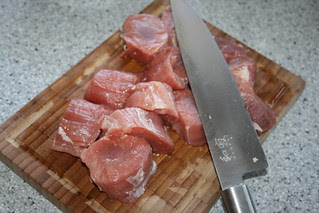 Solomillo de Cerdo al curry con manzana.