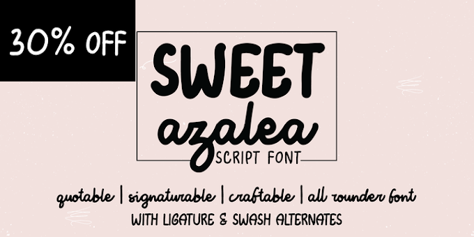 Sweet Azalea fonts from Fromletterel - (gozac)