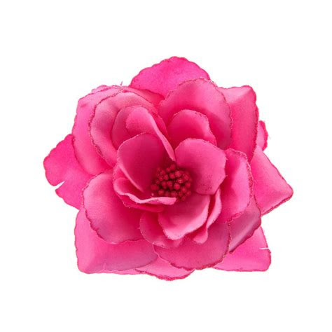 large hot pink flower hair clip claires