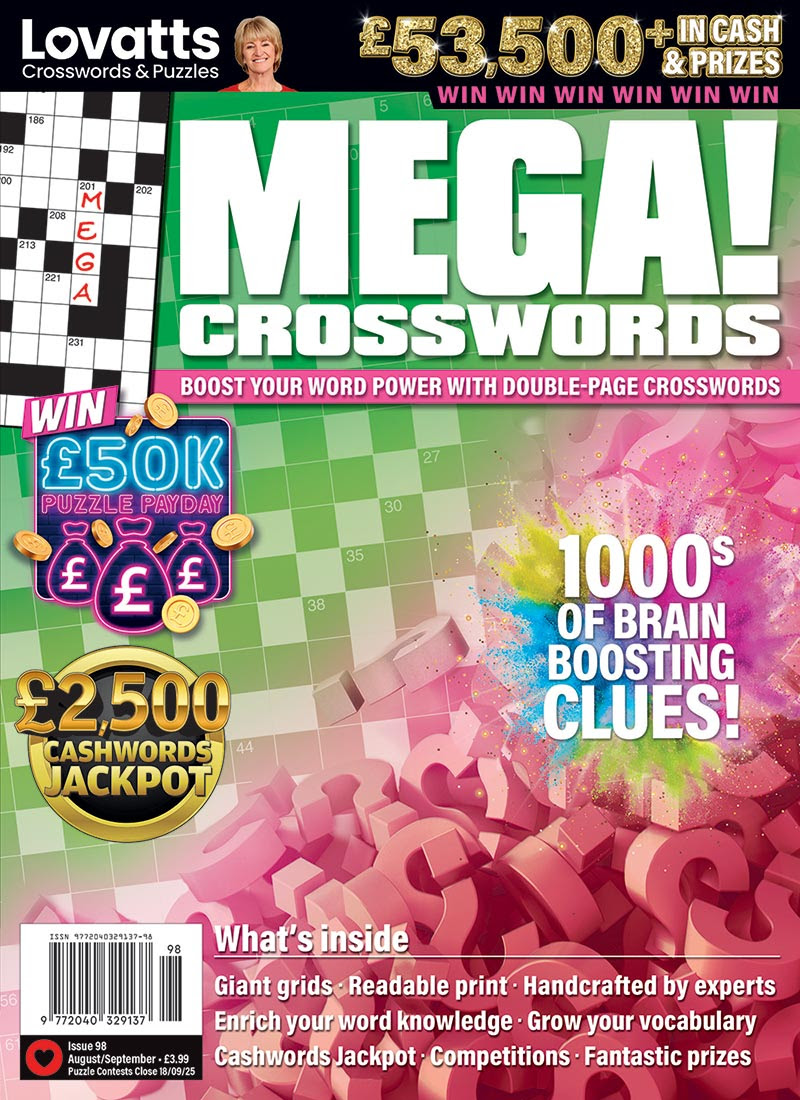 MEGA! Crosswords magazine - UK - Lovatts Crossword Puzzles ...