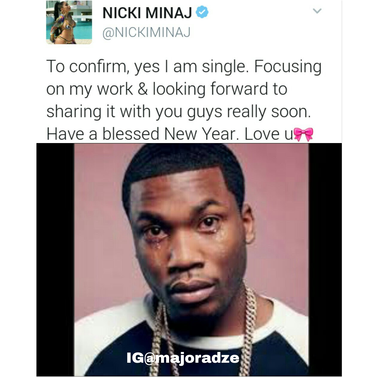 Nicki Minaj And Meek Mill Breakup- Funny Meme See Meek ...