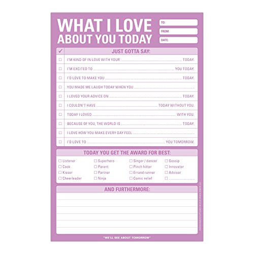 Knock Knock What I Love about You Today Pad, by Knock Knock