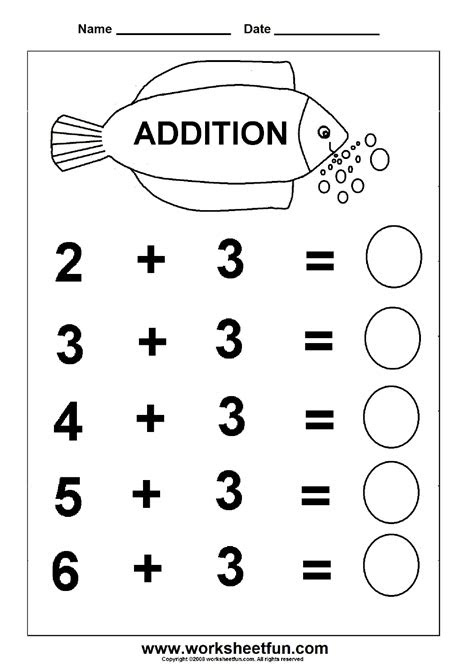  beginner addition 6 kindergarten addition worksheets free printable