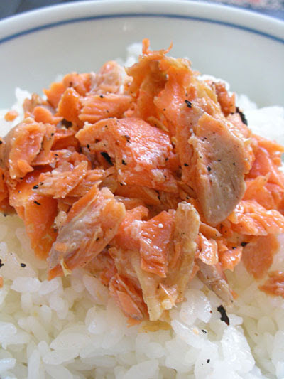 紅鮭かま丼