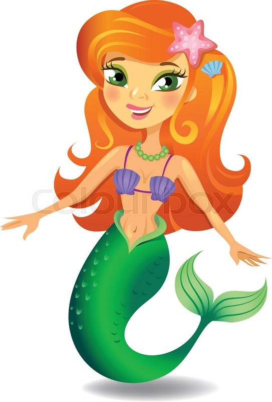 Mermaid Cartoon Drawing | Free download on ClipArtMag
