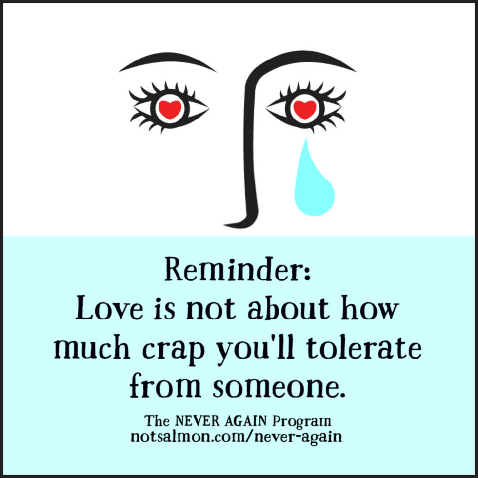 good person crap love crap tolerate