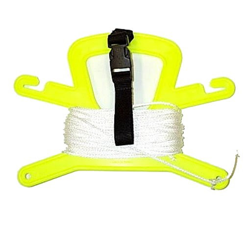 Plastic Line Holder with 100FT Poly (Yellow) Line & Quick Release