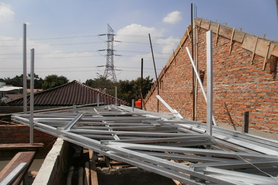 Kemiringan atap rumah kontruksi atap baja ringan metal Kemiringan atap rumah kontruksi atap baja ringan metal