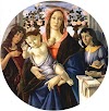 Madonna Z Dzieciatkiem I Aniolami Botticelli