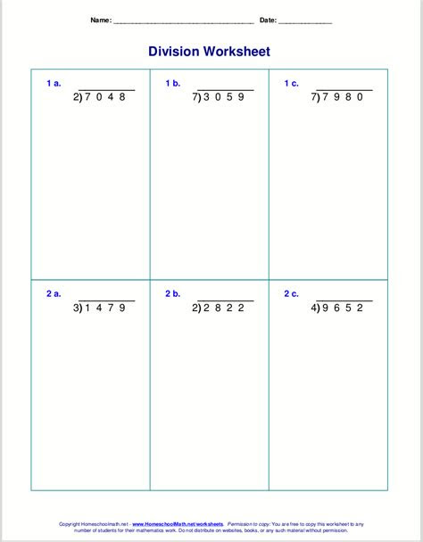 Grade 3 students can download the pdf format of the 3rd grade division worksheets for thorough practice. long division worksheets for grades 4 6