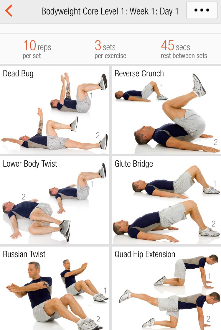 Ab Series 1 Week 1 Day 1 6 Week Workout Program