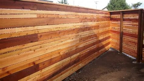 cedar fence ideas youtube