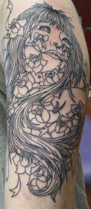 tattooed woman