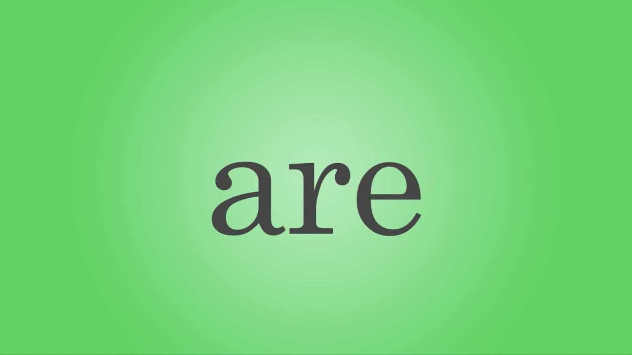 Are Song - Sight Word Are - YouTube