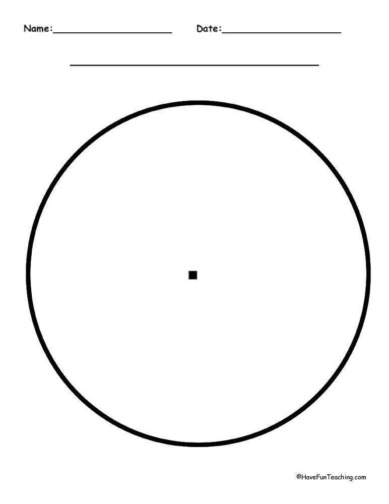 blank pie chart template