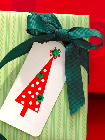 Christmas Tree gift tag