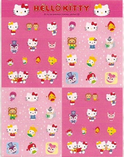 Super Cute Hello Kitty Stickers from Japan
