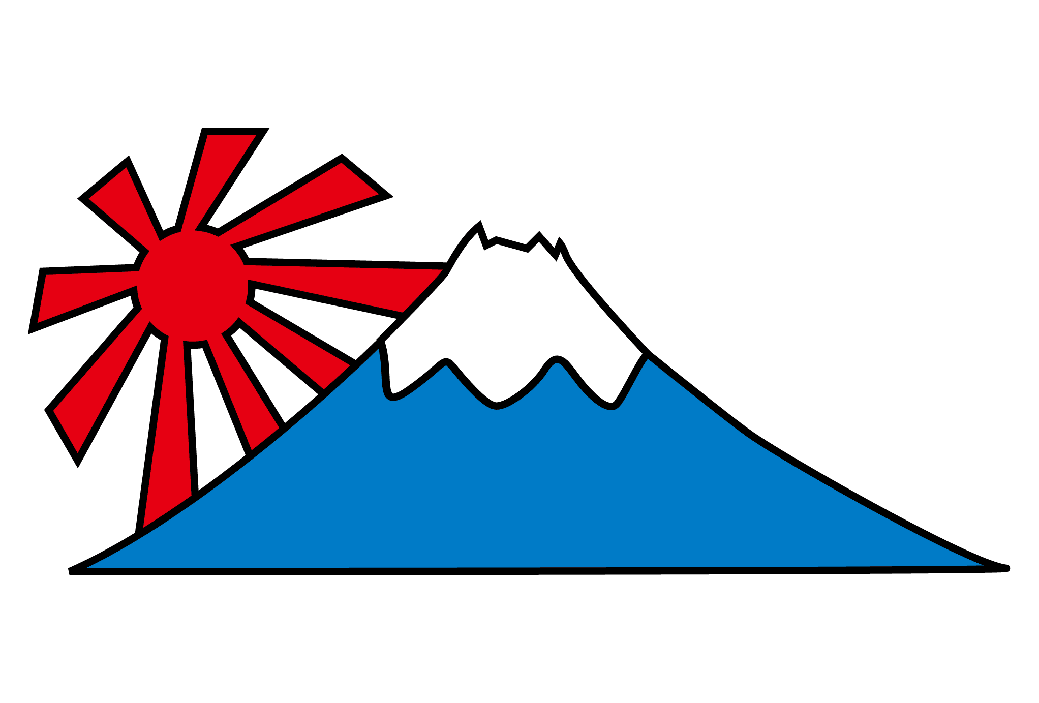 画像 素材集 おしゃれ カッコイイ 富士山のイラストまとめ