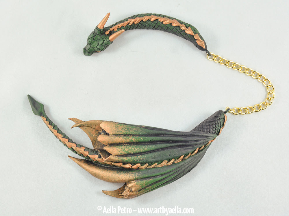 Amazing Custom Dragon Draper Necklace by Art by  Game 