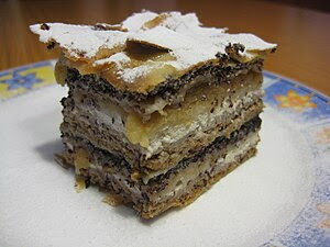 Prekmurska gibanica, traditional food from Pre...
