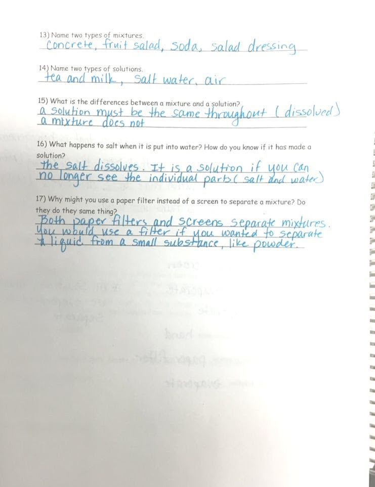 Wednesday in Science - NEWTON/ARBOUR TEAM
