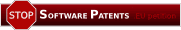 stopsoftwarepatents.eu petition banner