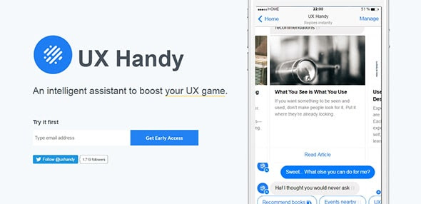 UXHandy - An Intelligent Assistant to Boost Your UX Game