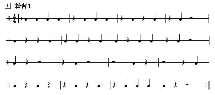 和太鼓初心者 子供 シニアの方へ ４分音符のカンタンな練習曲 太鼓エンジン