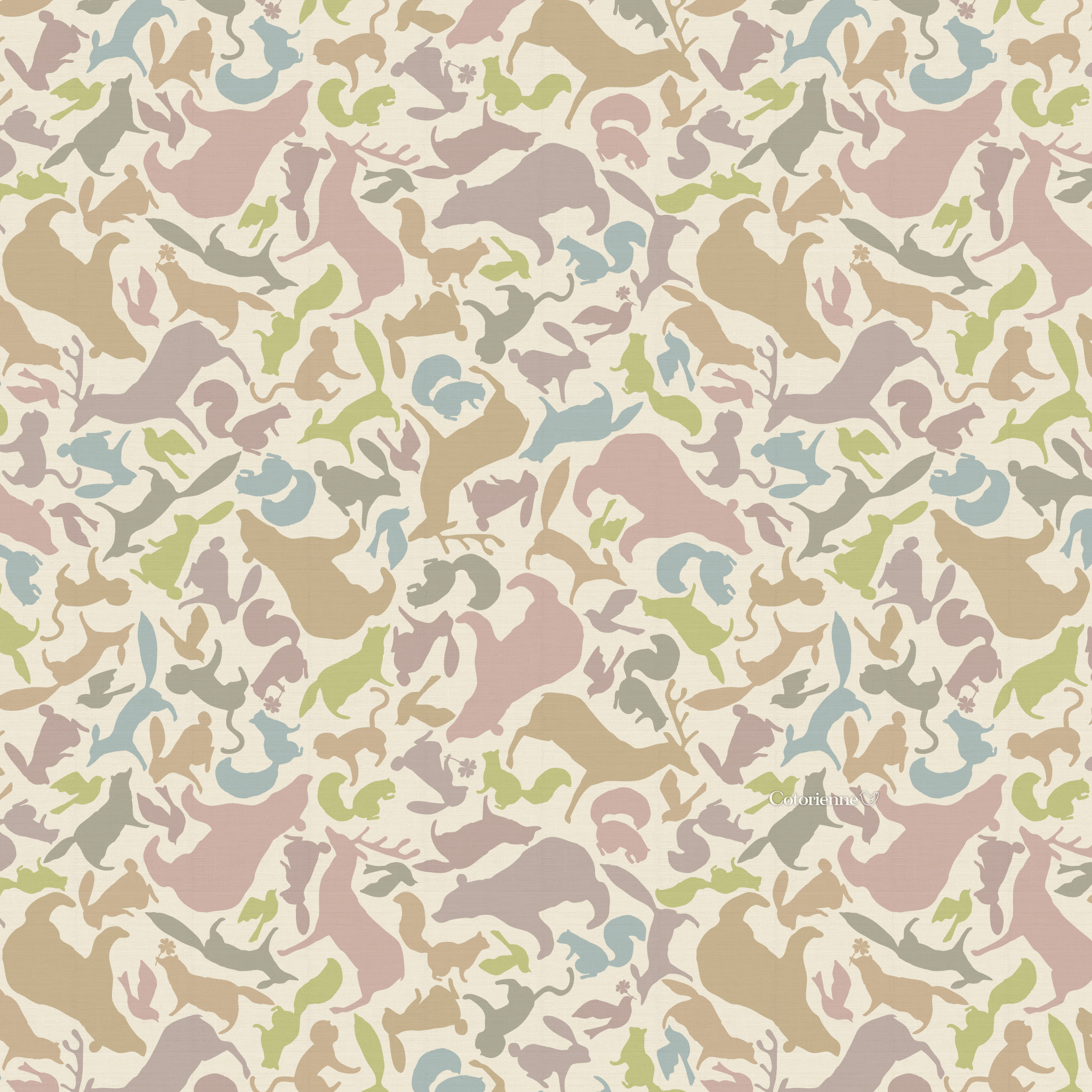 Cotorienne Free Dl Fabric Wallpaper