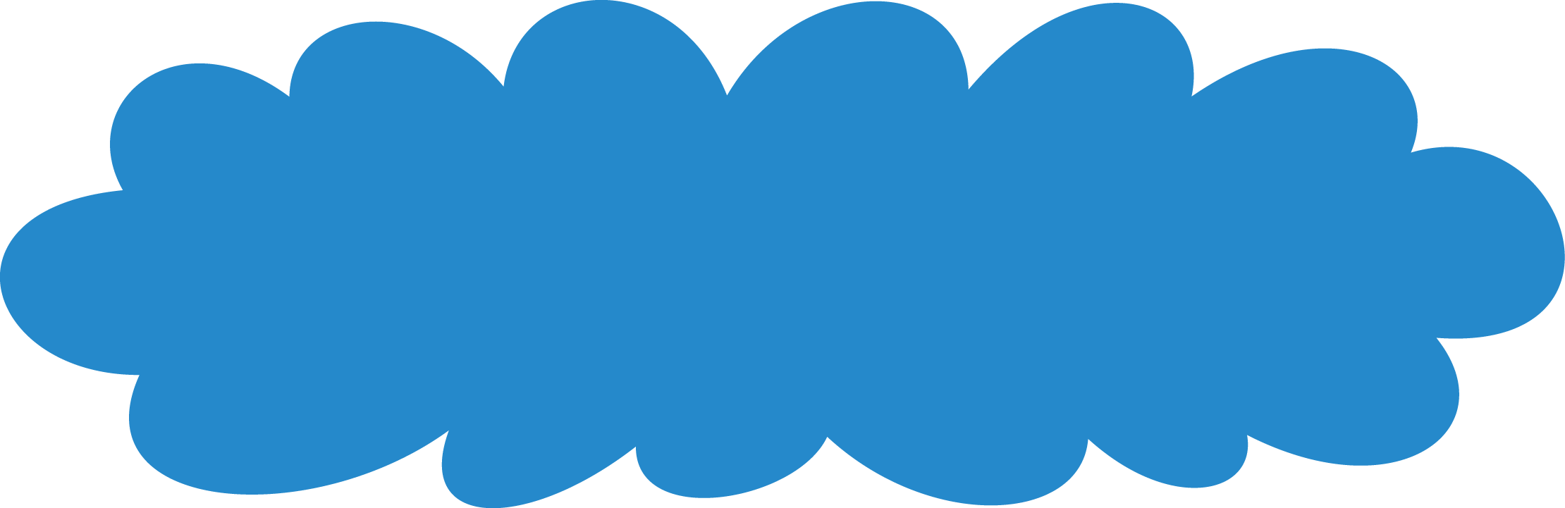 カラフルな吹き出し たくさんセット塗りつぶし版 可愛い無料イラスト素材集