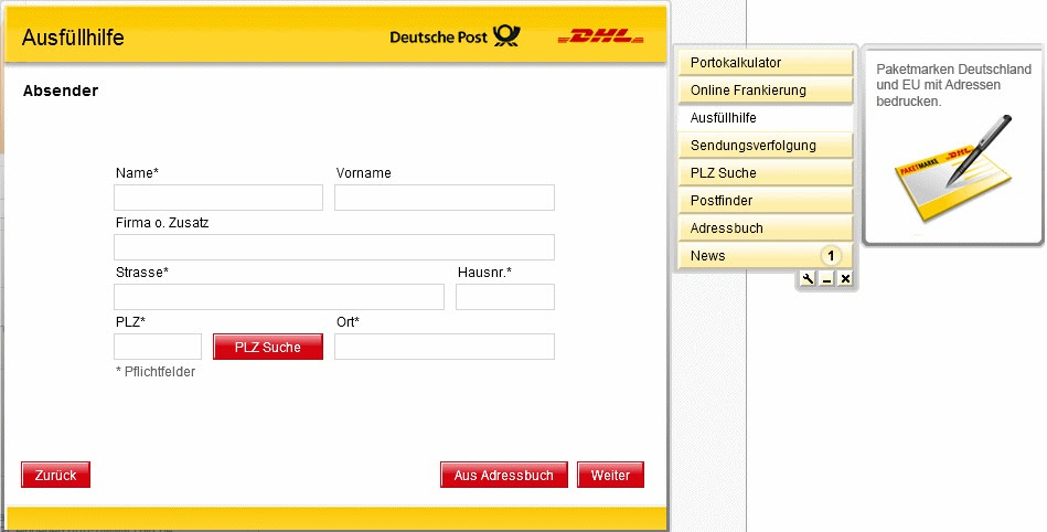 Dhl paket verschicken - Tracking Support