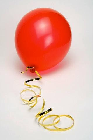 Red Balloon - 36"H x 24"W - Peel and Stick Wall Decal by Wallmonkeys