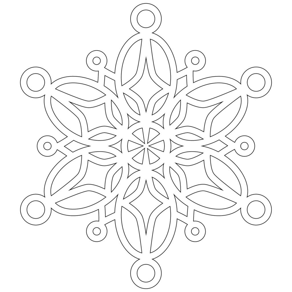 Free Printable Snowflake Coloring Pages For Kids