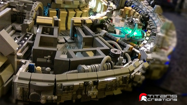 It Took 10,000 LEGO Bricks To Build The Millennium Falcon's Interior