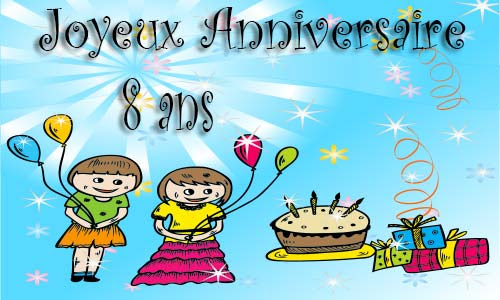 Carte Anniversaire Enfant 8 Ans Virtuelle Gratuite A Imprimer