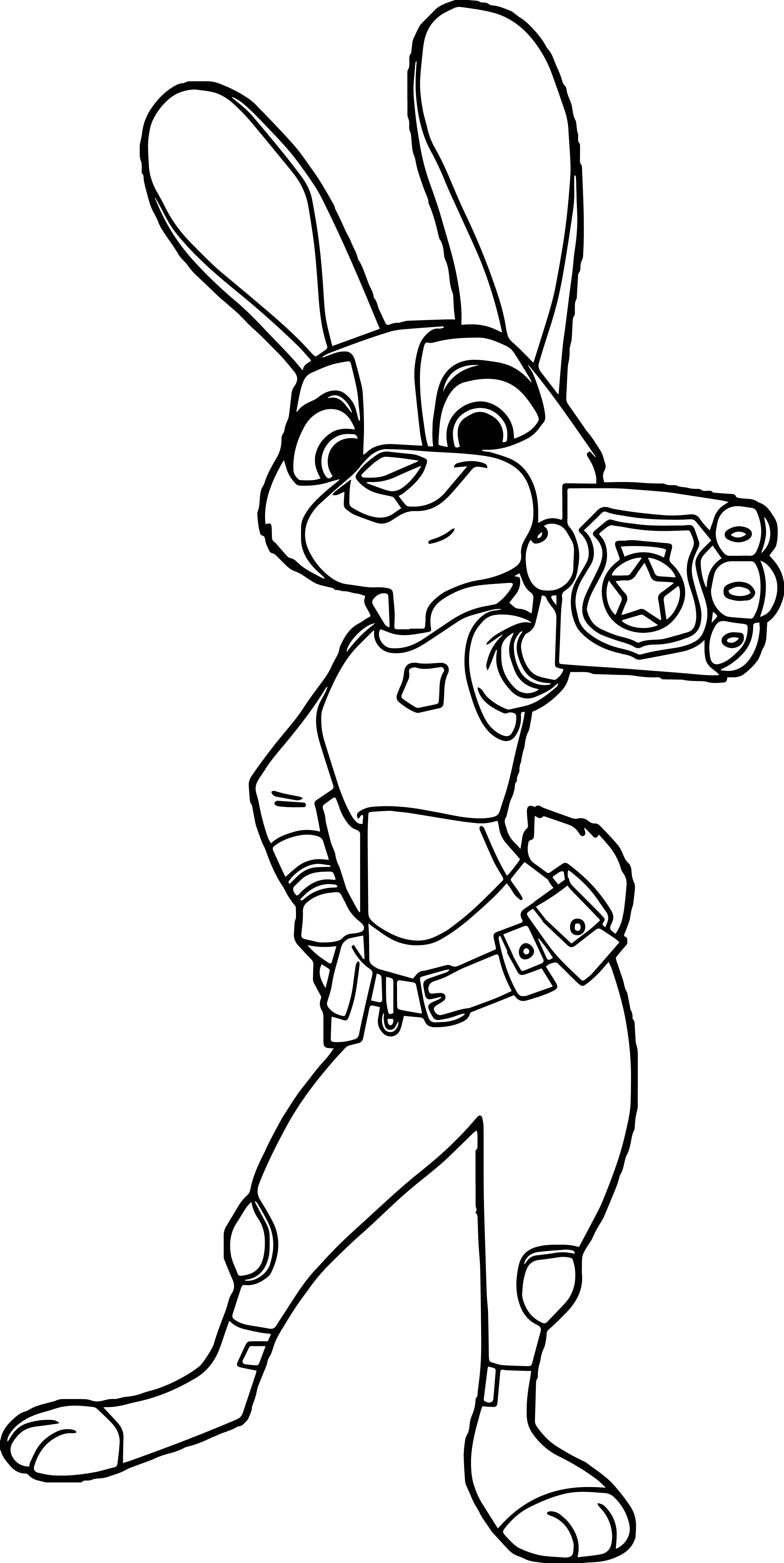 Download Judy Hopps Coloring pages 35 - Print Color Craft
