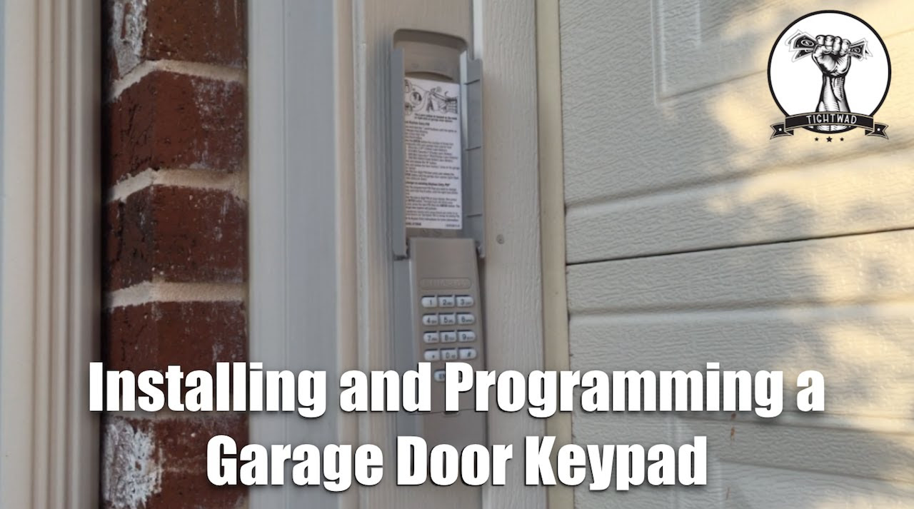 How to install a garage door keypad