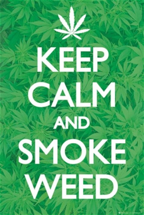 calm smoke weed regular poster