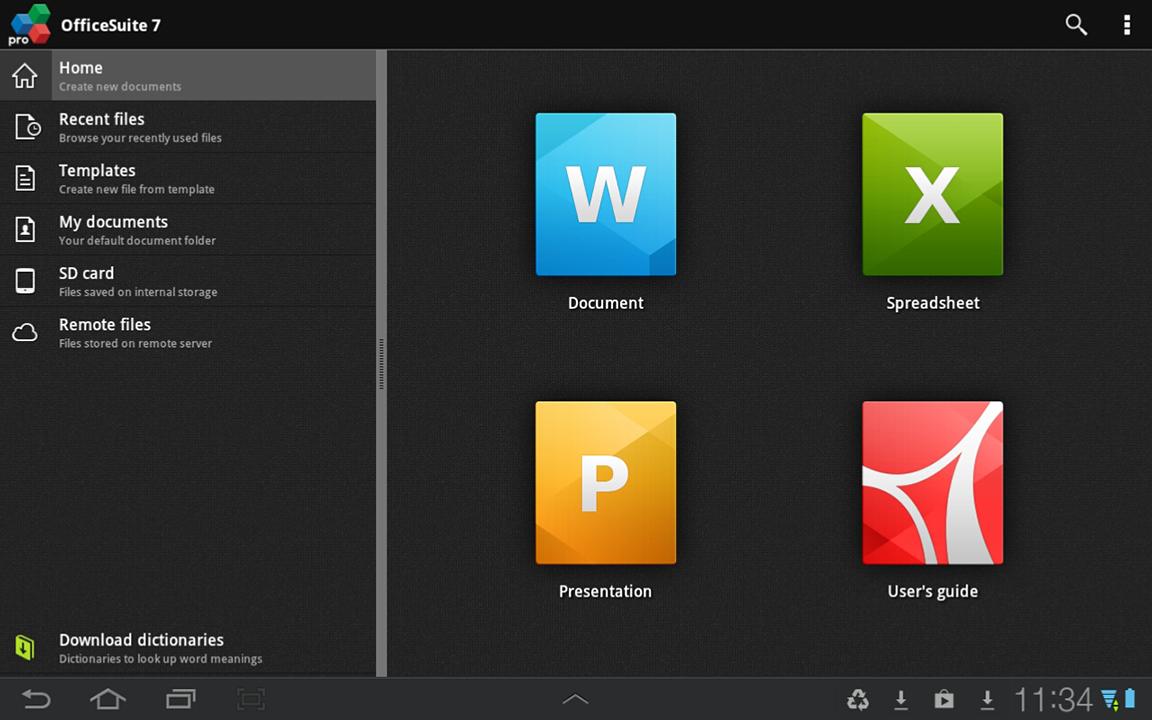 OfficeSuite Pro 7 (PDF & HD) - screenshot