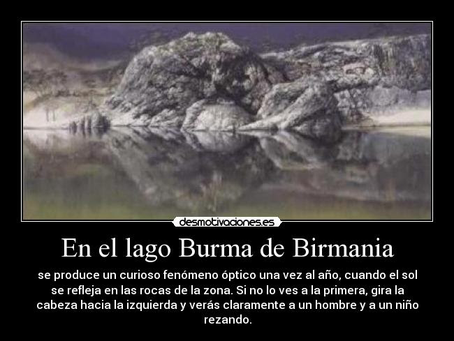 En el lago Burma de Birmania  Desmotivaciones