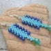 Naomi. Delica Earrings in Turquoise