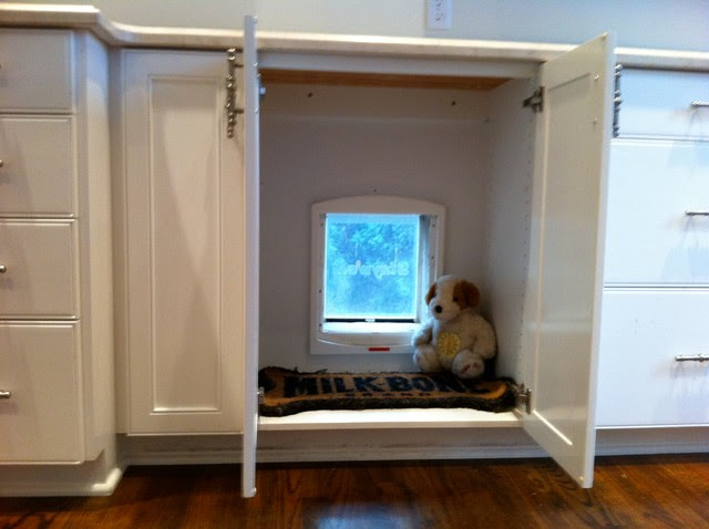 DOGGIE DOOR, HIDDEN IN CABINET, GOES OUT TO DOG RUN - Eclectic ...