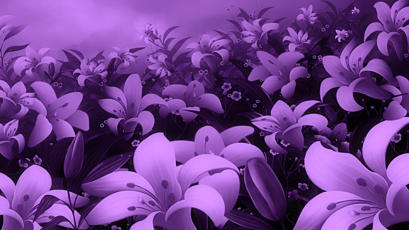 Beautiful Purple Wallpaper 1366x768 7904