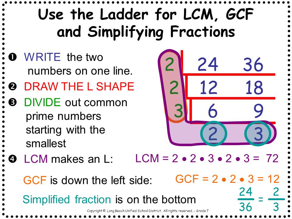 Gcf And Lcm - Lessons - Blendspace