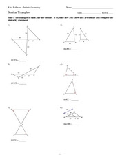 Kuta Software - Infinite Geometry: Similar Triangles ...
