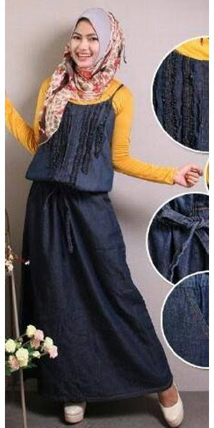 Model Gamis Overall Jeans